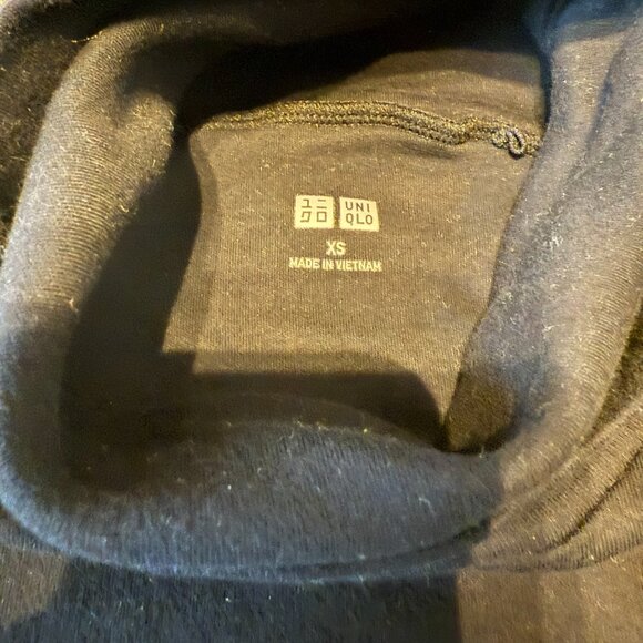 Uniqlo XS black cotton turtleneck -- 2 available - Picture 3 of 5